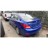 Image 2 : 2012 HYUNDAI ACCENT, 4DRSD, BLUE, VIN KMHCT4AEXCU180280,