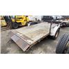 Image 3 : 2004 PJ FLAT DECK TRAILER, BLACK, VIN 4P5SA121X42049871,