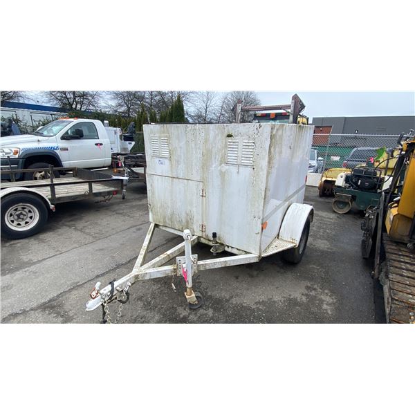 2001 UBILT BOX TRAILER, WHITE, VIN NIL,