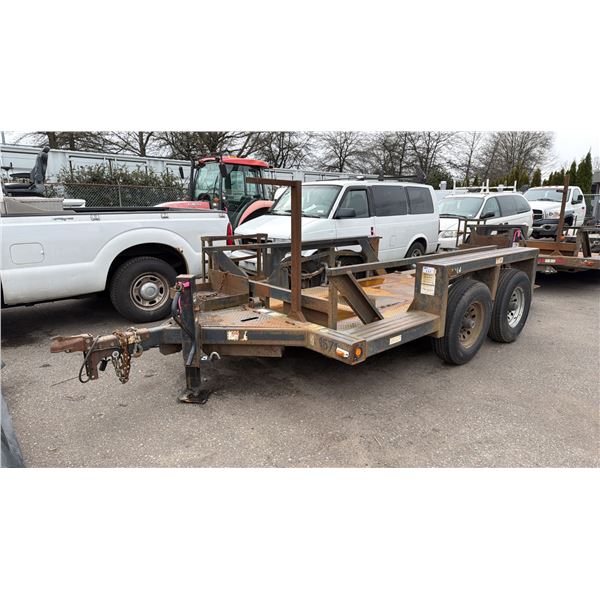 2013 JLG TRIPLE L FLAT DECK TRAILER HEAVY, BLACK, VIN 5DYAAB2L7DC006218,