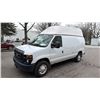 Image 1 : 2008 FORD E350 2DR CARGO VAN, WHITE, VIN 1FTSE34L48DB48785,