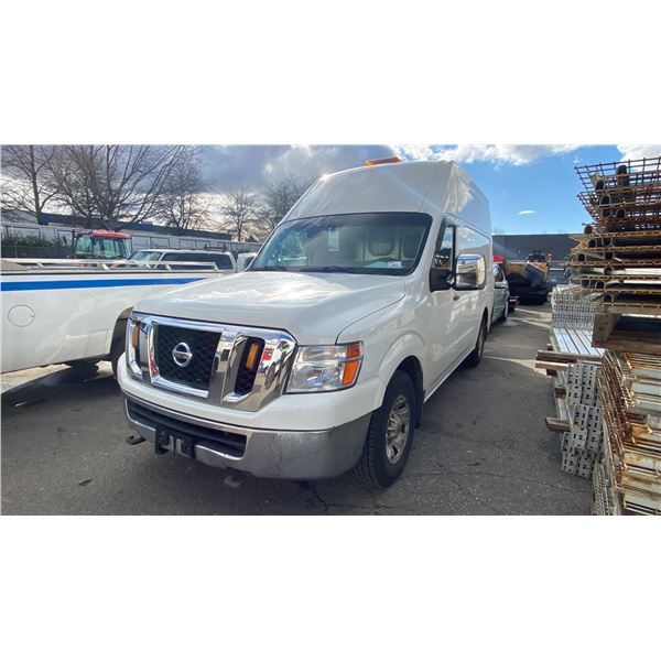 2013 NISSAN NV3500, 3DR CARGO VAN, WHITE, VIN 1N6AF0LY7DN109310,