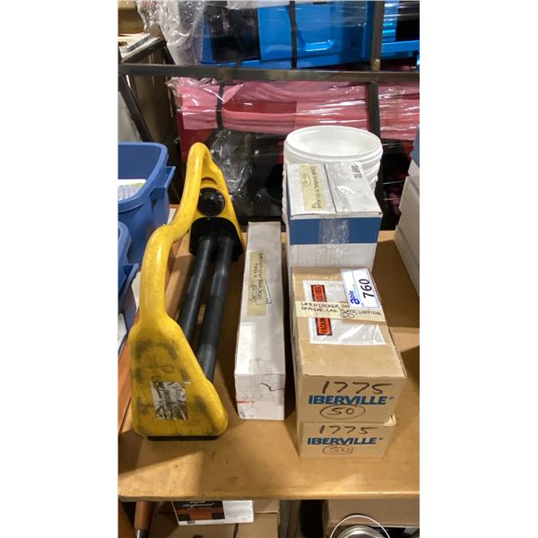PACKAGING HANDLE, PLUMBING SUPPLIES, CAULKING & BUCKETS