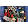 Image 2 : BIN OF ASSORTED HARDWARE, TOOLS, DRILL BITS, ALLEN KEYS, LIGHTBULBS & MORE *BIN NOT INCLUDED*