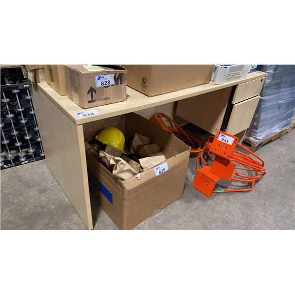 2 DRAWER OFFICE DESK APPROX 66"L X 30"D X 29.5"