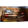 Image 2 : BOX OF ASSORTED INDUSTRIAL CHISELS & LATHE TOOLS