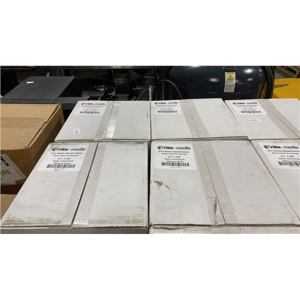 4 CASES OF RITE-MEDIA PROMOTIONAL MATTE PAPER FOR MEMJET 8.5" X 500'