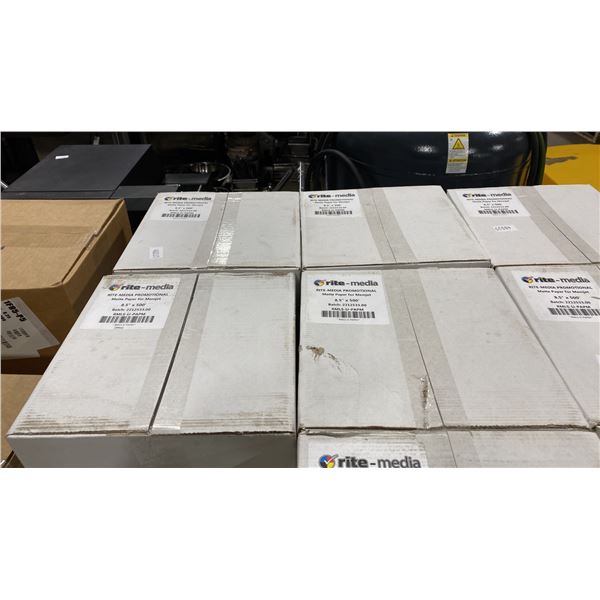 4 CASES OF RITE-MEDIA PROMOTIONAL MATTE PAPER FOR MEMJET 8.5" X 500'