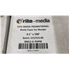 Image 2 : 4 CASES OF RITE-MEDIA PROMOTIONAL MATTE PAPER FOR MEMJET 8.5" X 500'