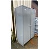 Image 2 : ULINE GREY METAL 48"W X 24"D X 78"H INDUSTRIAL 2 DOOR CONSUMABLES CABINET
