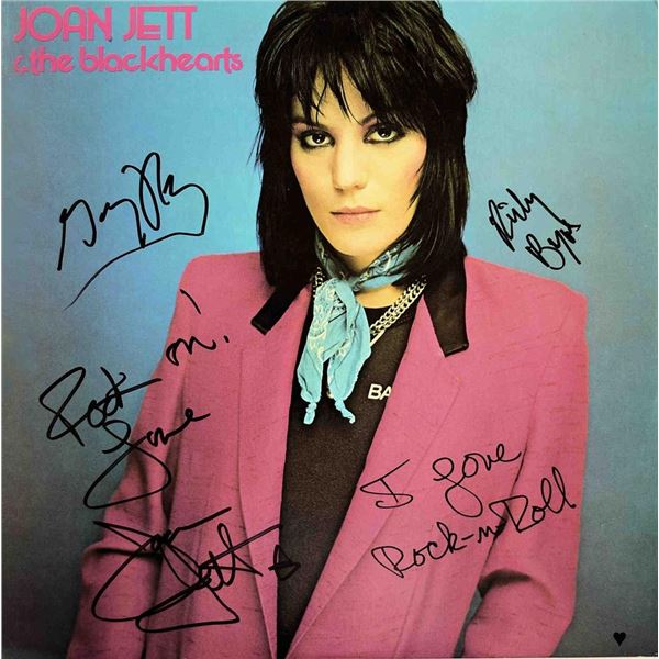 Joan Jett & The Blackhearts I Love Rock Nâ€™ Roll signed album