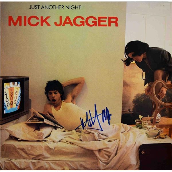 Rolling Stones Mick Jagger signed Just Another Night album