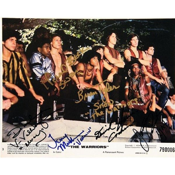 The Warriors signed lobby card