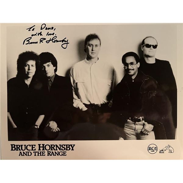 Pop Star Bruce Hornsby signed promo photo