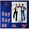 Image 1 : Paul McCartney and Michael Jackson signed Say Say Say 12 Inch Single Album