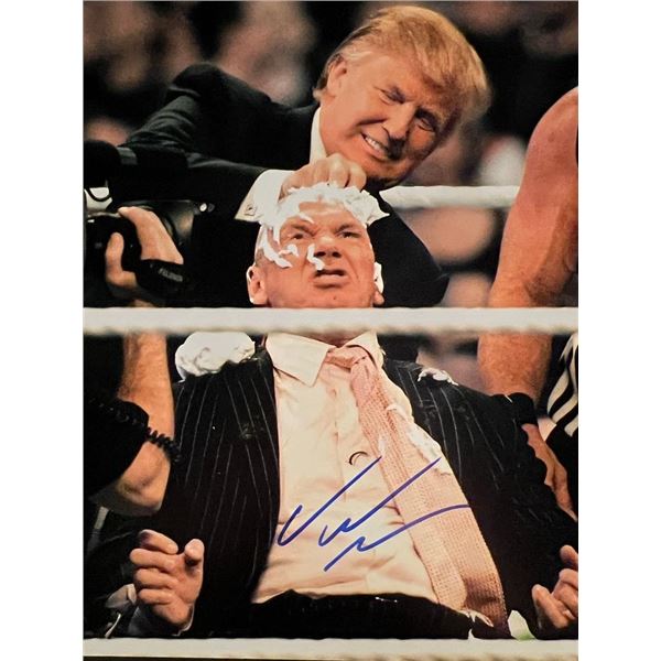 WWE Vince McMahon signed photo