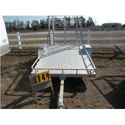 2004 R&R 6x10 aluminum ramp gate utility trailer