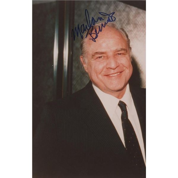 Marlon Brando signed photo. GFA Authenticated