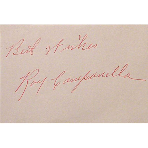 MLB Roy Campanella signature slip