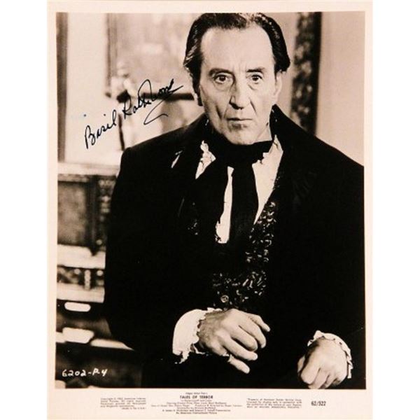 The Adventures of Sherlock Holmes Basil Rathbone signed movie still photo