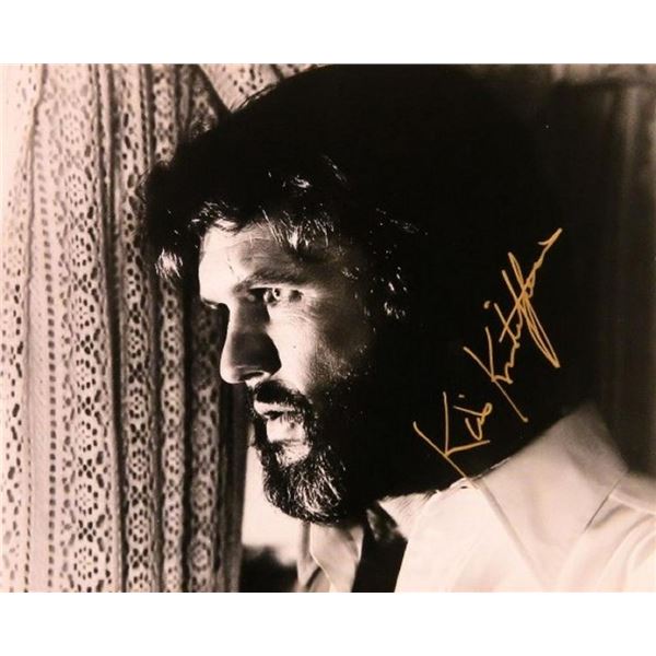 Outlaw Justice Kris Kristofferson signed portrait photo