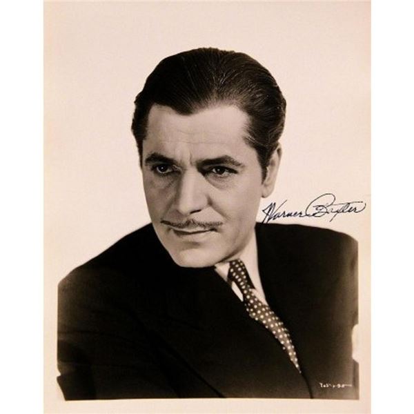 In Old Arizona Warner Baxter signed portrait photo