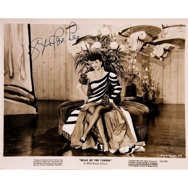 Gypsy Rose Lee signed movie still photo