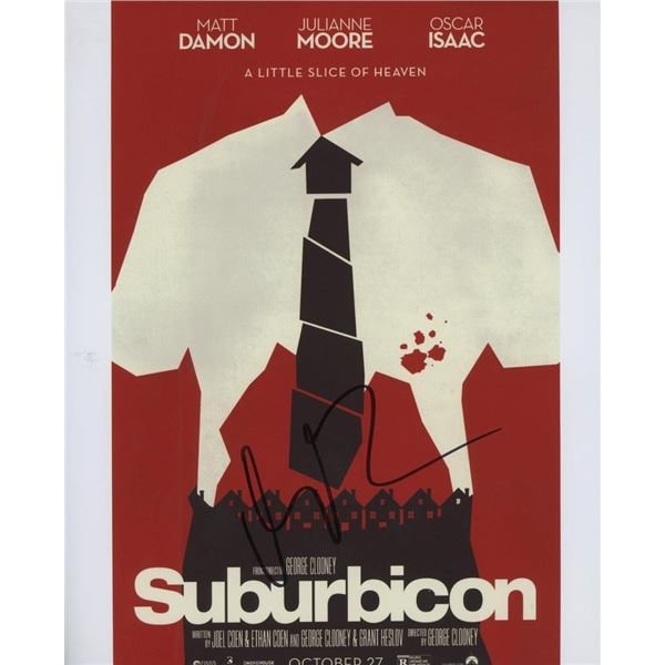 Suburbicon Matt Damon signed photo. GFA Authenticated