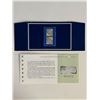 Image 1 : Franklin Mint Sterling Silver 1862 Argentina Stamp Plaque Badge Worlds Greatest Stamps Issue NO 17