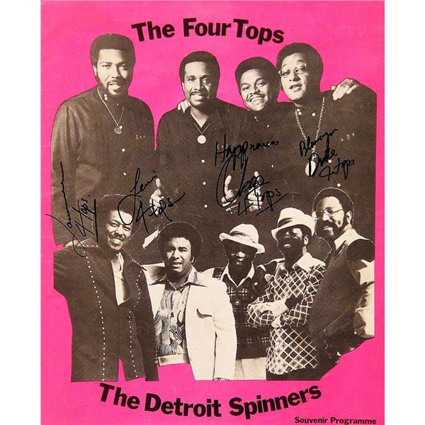 The Four Tops Signed program