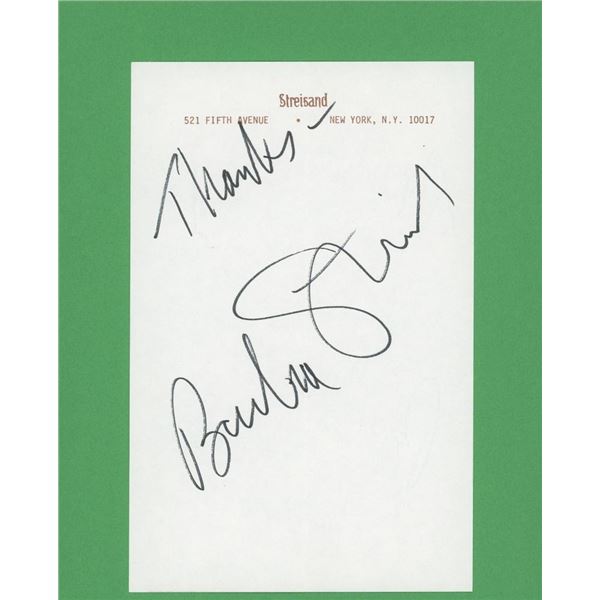 Barbara Streisand signature cut