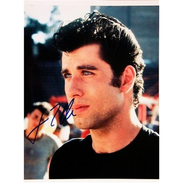 Grease John Travolta signed movie photo