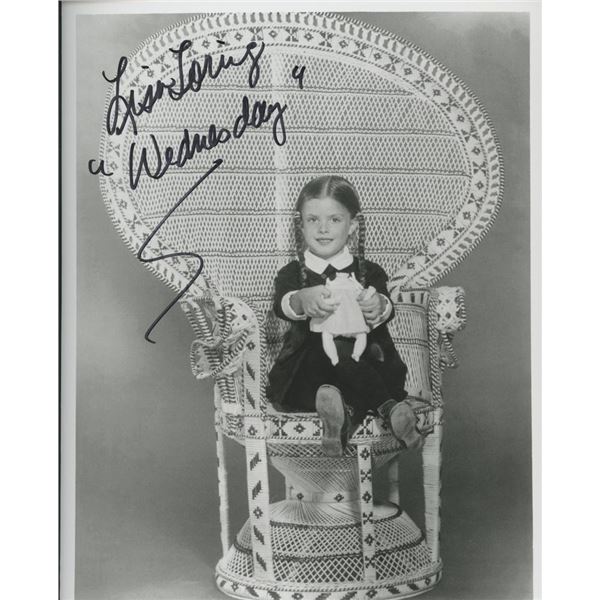 Wednesday Addams Lisa Loring signed photo. GFA Authenticated