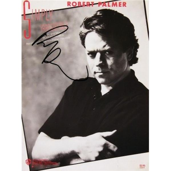 Robert Palmer signed sheet music