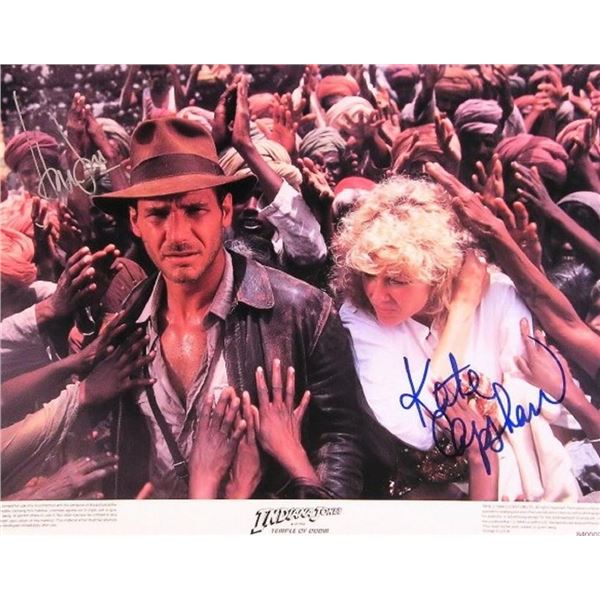 Indiana Jones Harrison Ford and Kate Capshaw original signed  lobby card