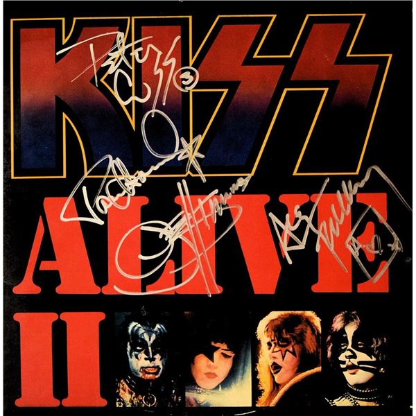 Kiss signed Alive II album
