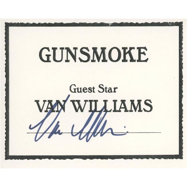 Gunsmoke Van Williams signature cut