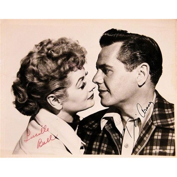 I Love Lucy Lucille Ball and Desi Arnaz signed photo