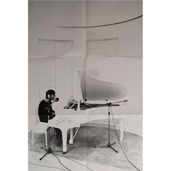John Lennon signed Imagine insert poster