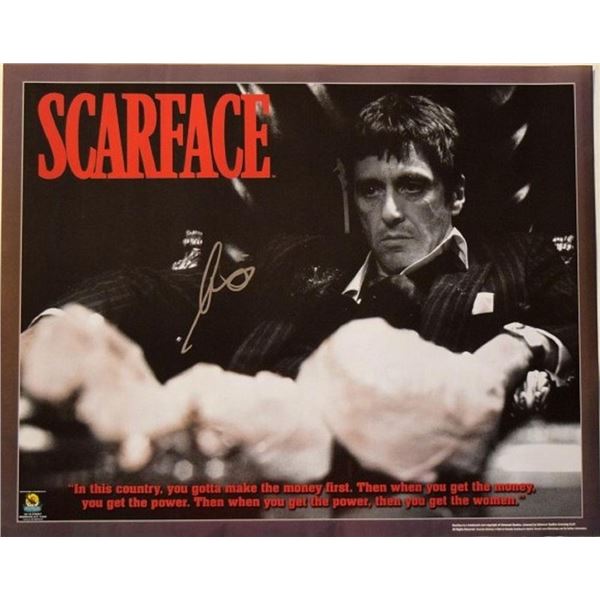 Al Pacino Scarface signed movie poster