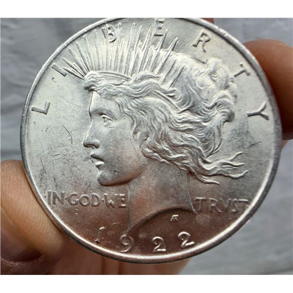 PEACE SILVER DOLLAR - 1922