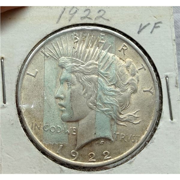 PEACE SILVER DOLLAR - 1922