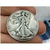 Image 3 : TWO DESIGNS IN THE SAME DECADE:  WALKING LIBERTY SILVER HALF DOLLAR - 1946; BEN FRANKLIN SILVER HALF