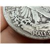 Image 5 : TWO DESIGNS IN THE SAME DECADE:  WALKING LIBERTY SILVER HALF DOLLAR - 1946; BEN FRANKLIN SILVER HALF
