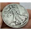 Image 7 : TWO DESIGNS IN THE SAME DECADE:  WALKING LIBERTY SILVER HALF DOLLAR - 1946; BEN FRANKLIN SILVER HALF