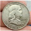 Image 9 : BEN FRANKLIN SILVER HALF DOLLAR - 1960D, 1960D, 1960D