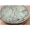 Image 5 : TWO TYPES OF COINS FROM THE SAME YEAR: WALKING LIBERTY SILVER HALF DOLLAR - 1942; WASHINGTON SILVER 