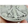 Image 6 : TWO TYPES OF COINS FROM THE SAME YEAR: WALKING LIBERTY SILVER HALF DOLLAR - 1944; WASHINGTON SILVER 