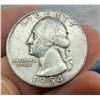 Image 3 : TWO TYPES OF COINS FROM THE SAME YEAR: BEN FRANKLIN SILVER HALF DOLLAR - 1954D; WASHINGTON SILVER QU