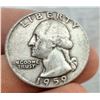 Image 3 : TWO TYPES OF COINS FROM THE SAME YEAR: BEN FRANKLIN SILVER HALF DOLLAR - 1959D; WASHINGTON SILVER QU